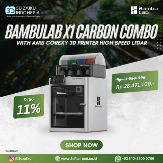 Bambulab X1 Carbon COMBO with AMS CoreXY 3D Printer High Speed Lidar